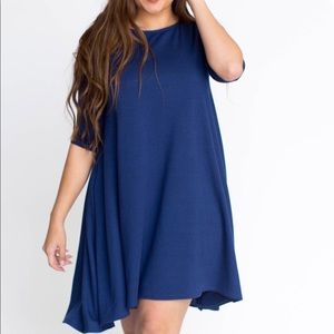Agnes & Dora 3/4 Sleeve French Terry Dress
